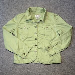 Live a Little Women's Cotton-Blend Utility Jacket, Size L